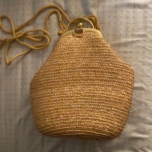 Straw crossbody bag